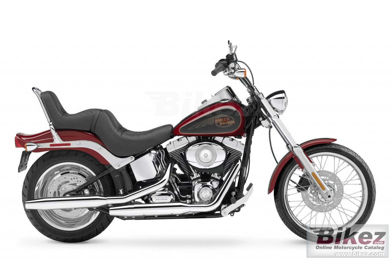 Big Harley-Davidson fxstc softail custom picture and wallpaper from Bikez.com